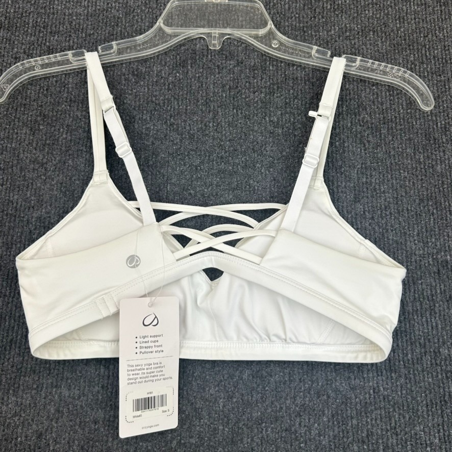 Crz Yoga Women's Strappy Sports Yoga Bra Cross Back White Size Small - Lot Of 2 — image 4 of 8